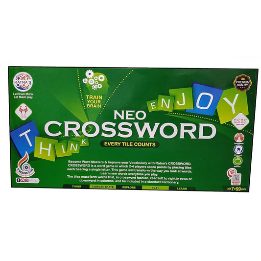 Crossword Board Game | Big Size Spelling Game for Kids & Adult Multi-Player Board Game for Kids