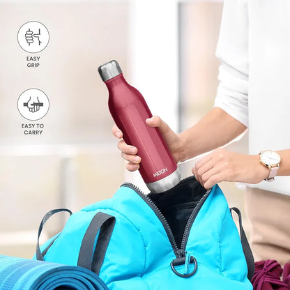 Milton Bliss 1100 Thermosteel WaterbBottle Hot or Cold Easy Grip Leak Proof School, Office ,Gym ,Hiking ,Treking ,Travel Bottle(1.06L)