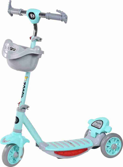 Dash Star Noddy Road Runner Kick Scooter for Kids with Music & Lighting of above 3 Years, Skating Scooter for Boys&Girls