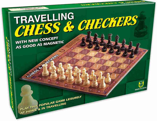 Travelling chess & checkers with new concept as Good as magnetic.