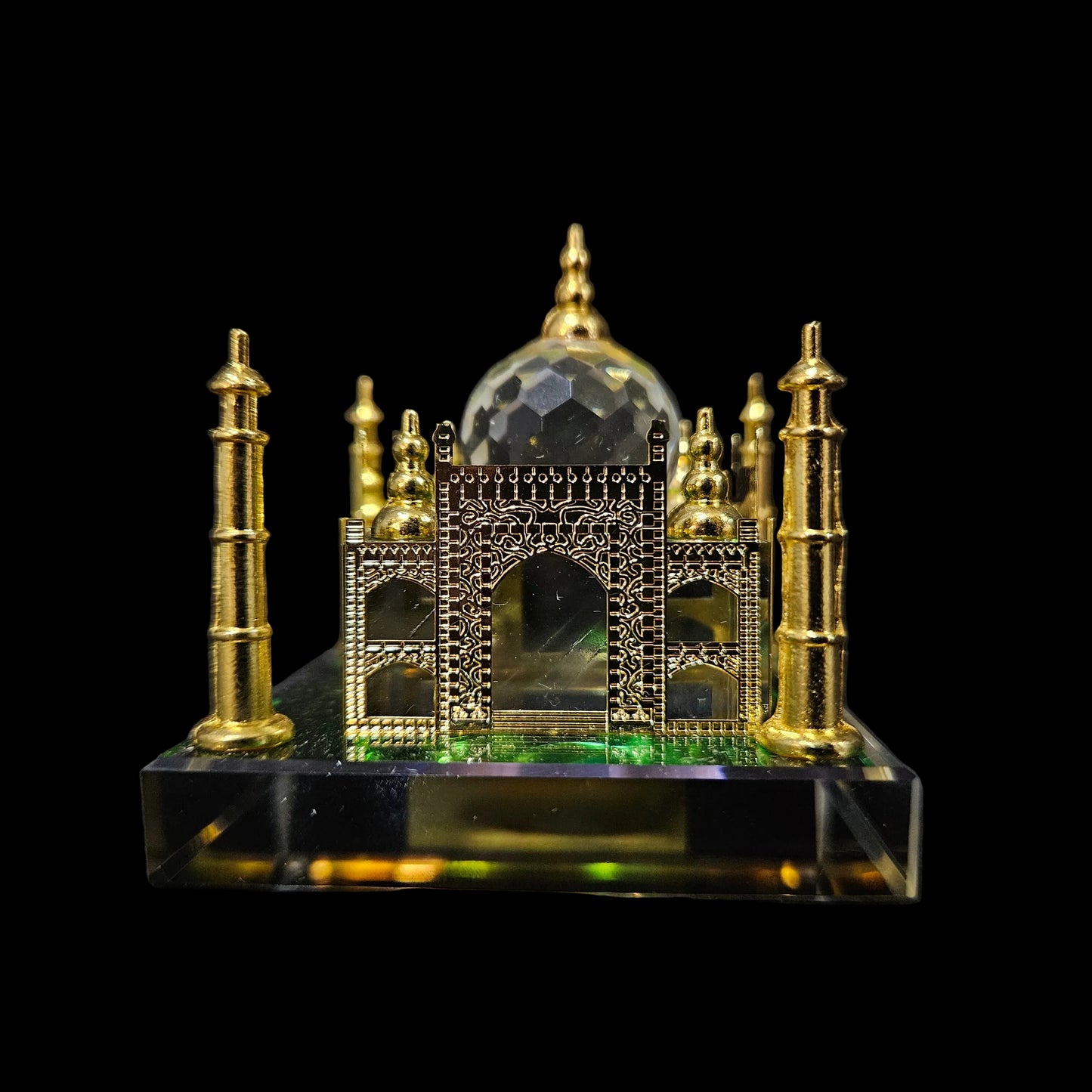 Crystal Taj Mahal, Miniature showpiece, Home Decor, Handcrafted Replica, Indian Souvenir, Elegant Gift, Cultural Keepsake, Office Decor, Wedding Decoration