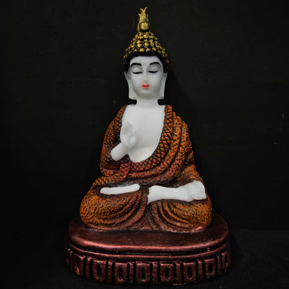 Polyresin Sitting Buddha Idol Handcrafted Statue Showpiece for HomeDecor,Living Room Decoration Gift Items