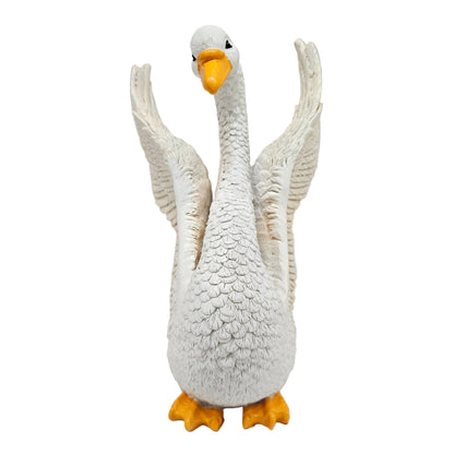 Fiber Resin Swan Idol for Home Decor | Feng Shui Vastu Love & Harmony Symbol | Decorative Bird Showpiece for Living Room Bedroom Table Shelf Gift