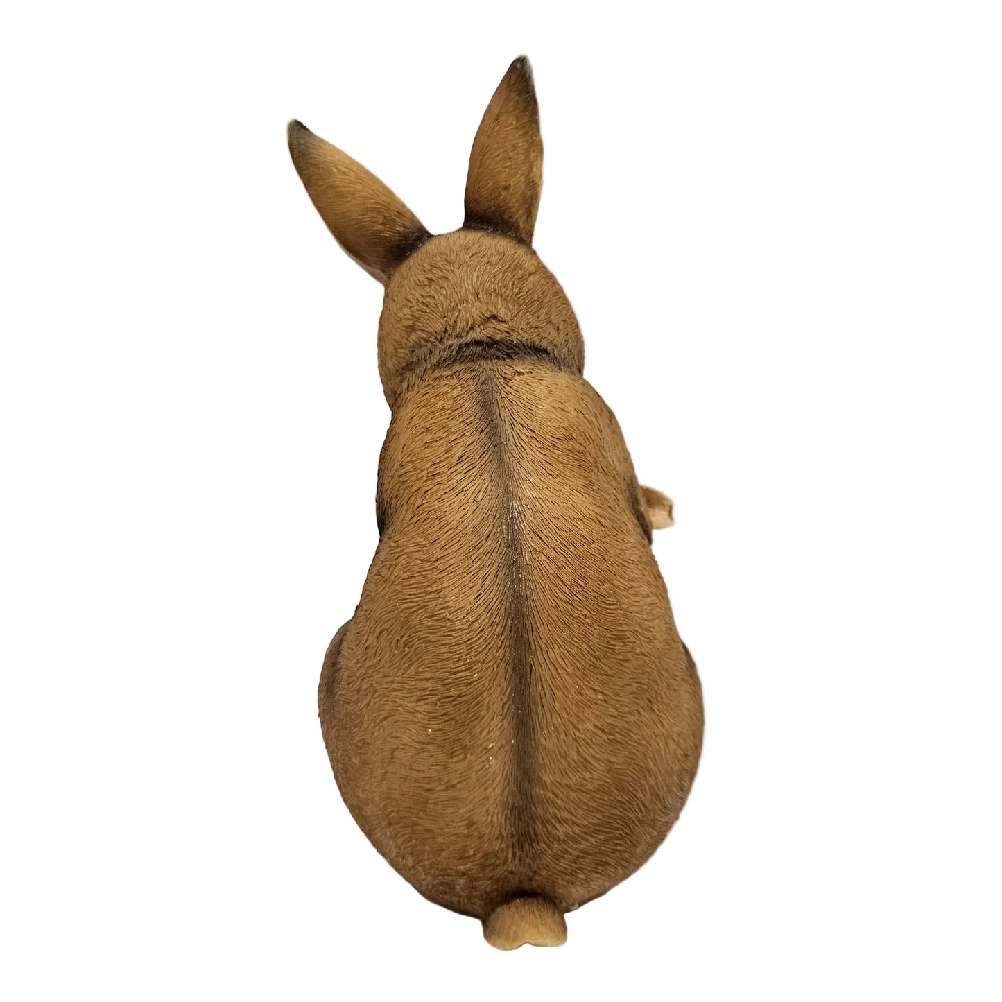 Resin rabbit family statue features a mother bunny holding her baby, designed for both indoor and outdoor