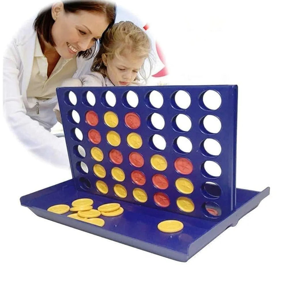 Original Plot 4 Big Board Game Family Game Strategy Game for 2 Players Ages 5 & Up