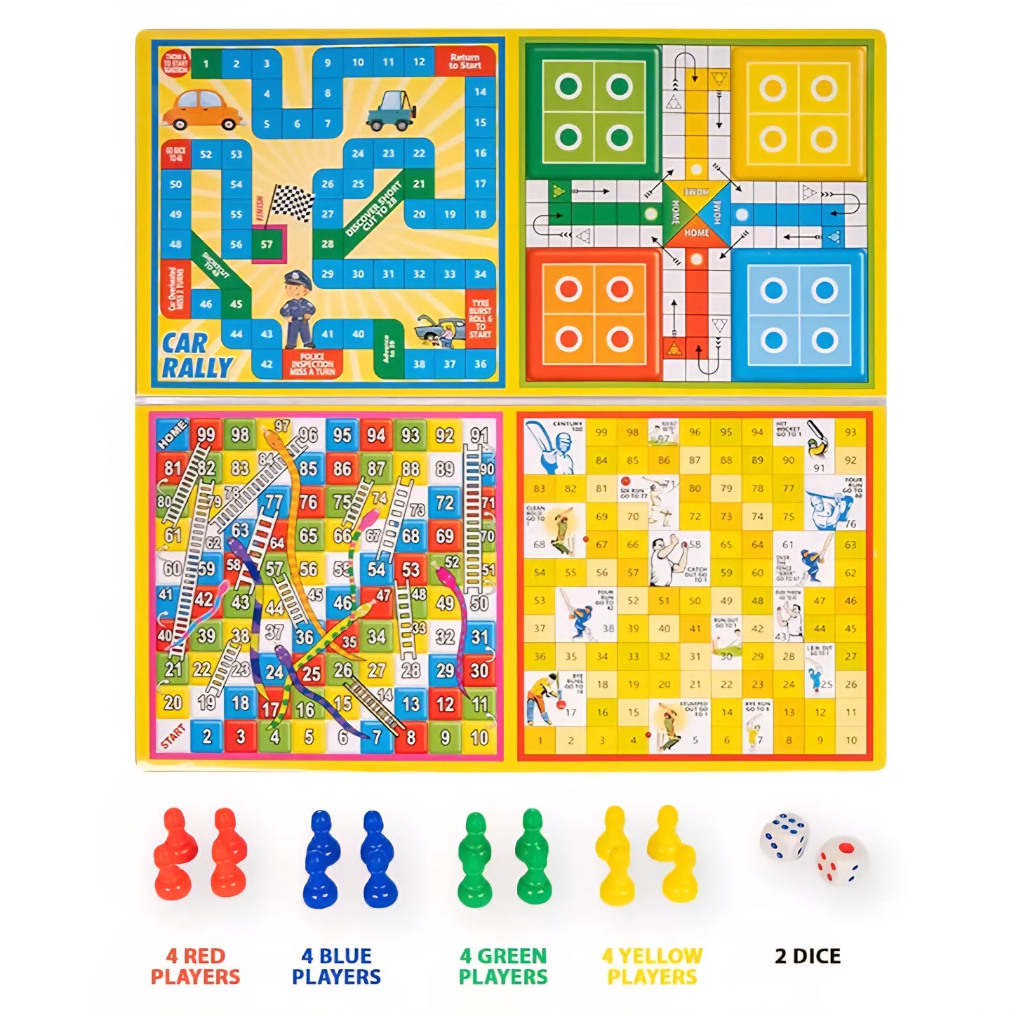 Little Business Popular with Notes 5 in 1 Board Game Along with Other Games Like Ludo, Snakes Ladder, Car Rally & Cricket