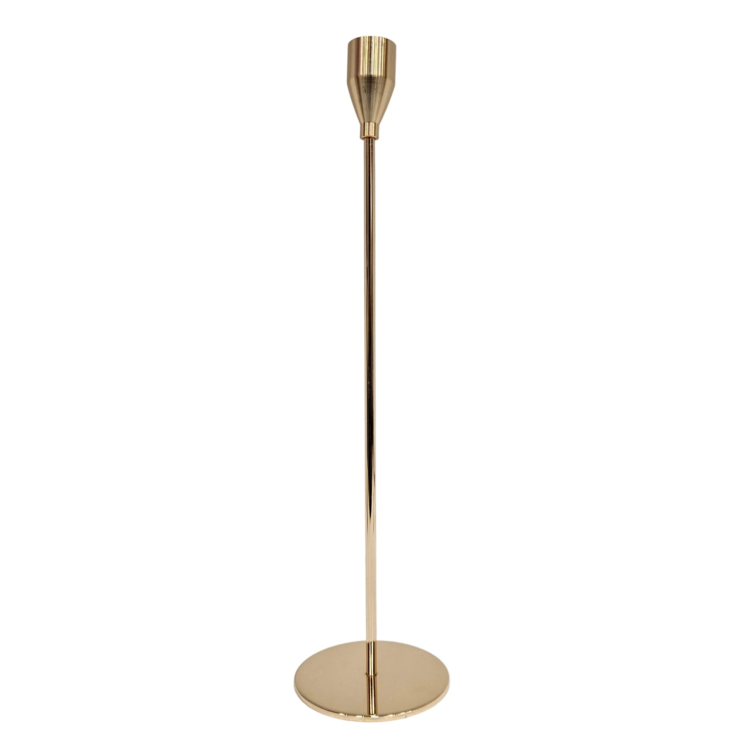 Tall French Gold Candlestick Holders 3pcs set Thick Taper Candles, Elegant Decoration for Dining, Date, Party, Church, Festival, Decorative Fitting
