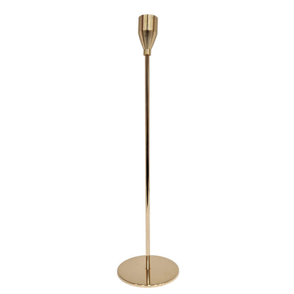 Tall French Gold Candlestick Holders 3pcs set Thick Taper Candles, Elegant Decoration for Dining, Date, Party, Church, Festival, Decorative Fitting