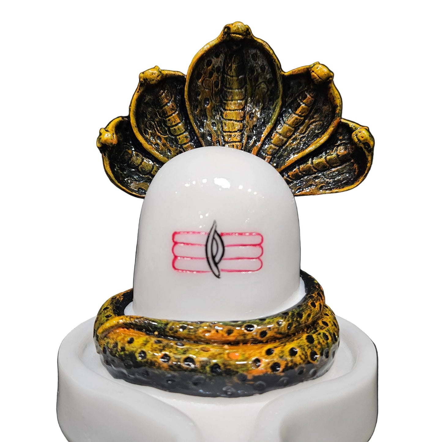 Mahadev Shivling Idol Shiv Ling Murti Resin Statue Shiva Lingam Figurine