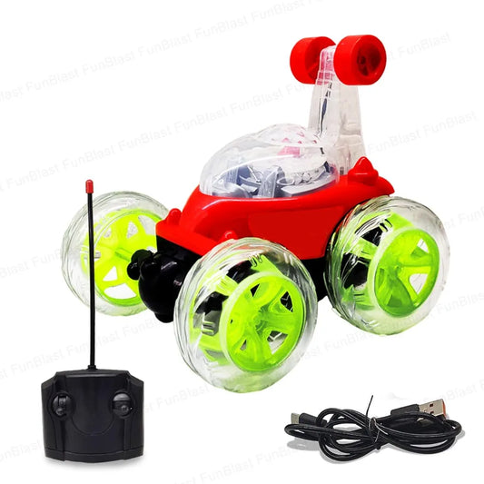 Remote Control Car Toys for Kids, Monster Toy Truck, Friction Power Rock Crawler Toys for Kids Boys & Girls, 360 Degree Stunt Toy Vehicles for 3+ Year Old Boys