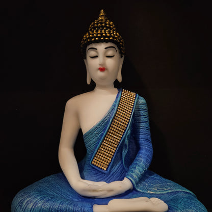Lord Buddha with attractive stones designe sitting for home & Pooja room decor