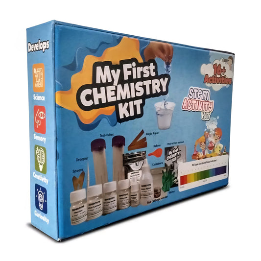 Activity Chemistry kit for Kids. Setup Your own Chemistry lab and Perform Fun Experiments with Test Tubes. for Kids Above 8 Years | Made in India