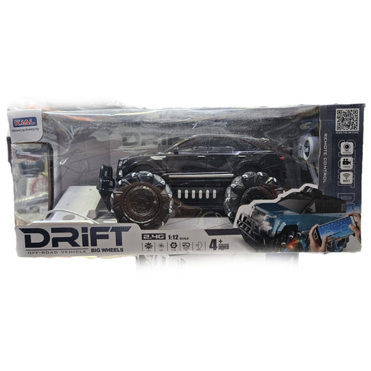 Drift Off-Road vehicle with 4x4 Big Wheels 1:12 Scale remote Control car for kids above 4years