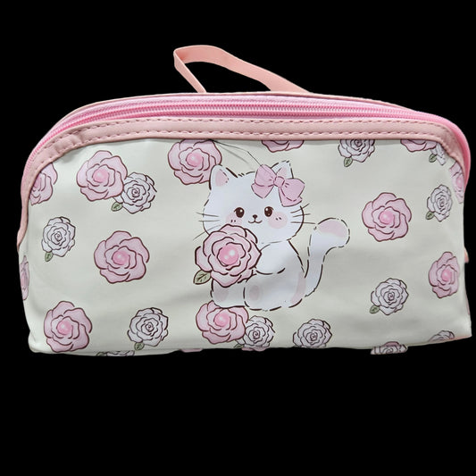 Cute kitty printed Cosmetic Pouch Bag