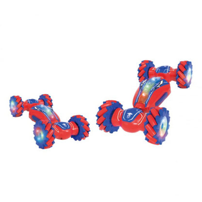 4WD R/C ACROBATIC MACHINE, WITH LIGHT, MUSIC AND SMALL EFFECT, CONTROL MANUAL, 3.7V BATTERY, USB Cable, RED-BLUE