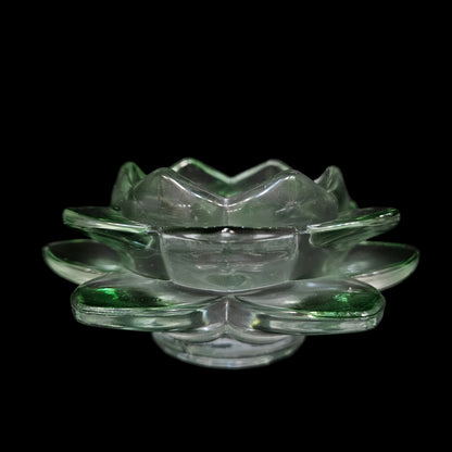 Crystal Glass Lotus Candle Holders Home Decor Items Feng Shui Items for Home