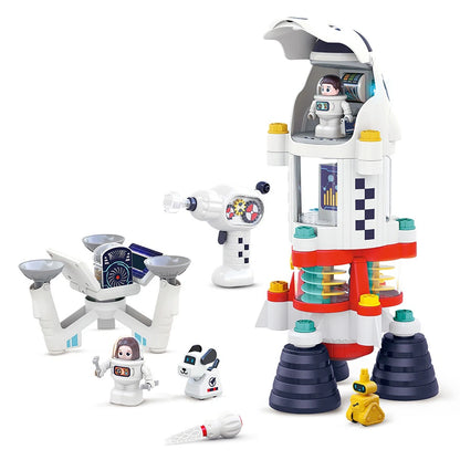 MIUKIDS Stunning Rocket Kit set for to enhance hand-on skills Imagination Realistic Sound & Light Artistic & creativity role-play sets