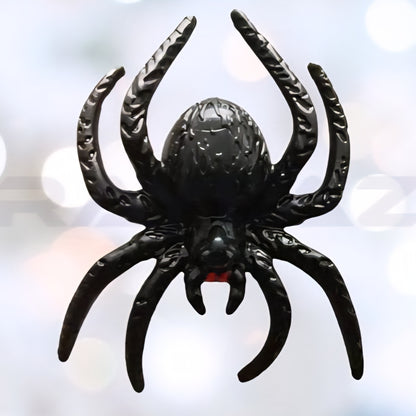 Halloween Realistic Plastic Spider Toys Plastic Spider Black Scary Spiders Fake for Boys Teens Adults Halloween Prank Props