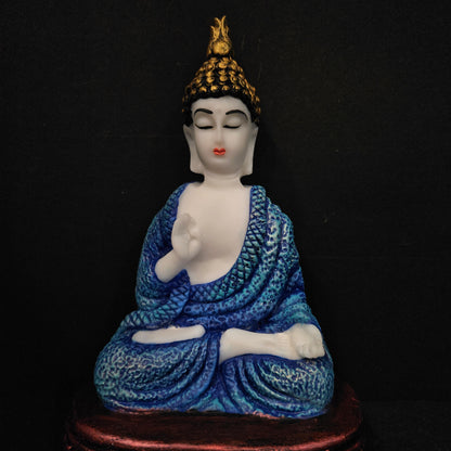 Polyresin Sitting Buddha Idol Handcrafted Statue Showpiece for HomeDecor,Living Room Decoration Gift Items