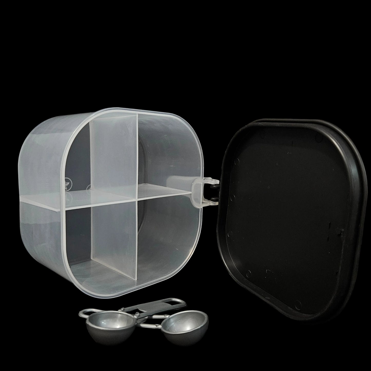 Flavio 4sections with Spoons Spice Container BPA Free