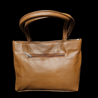 Women’s Premium PU Leather Shoulder Handbag  Tote Bag with Strong Lock, Back Zipper & Spacious Compartments | Everyday Office, Travel & Casual Use