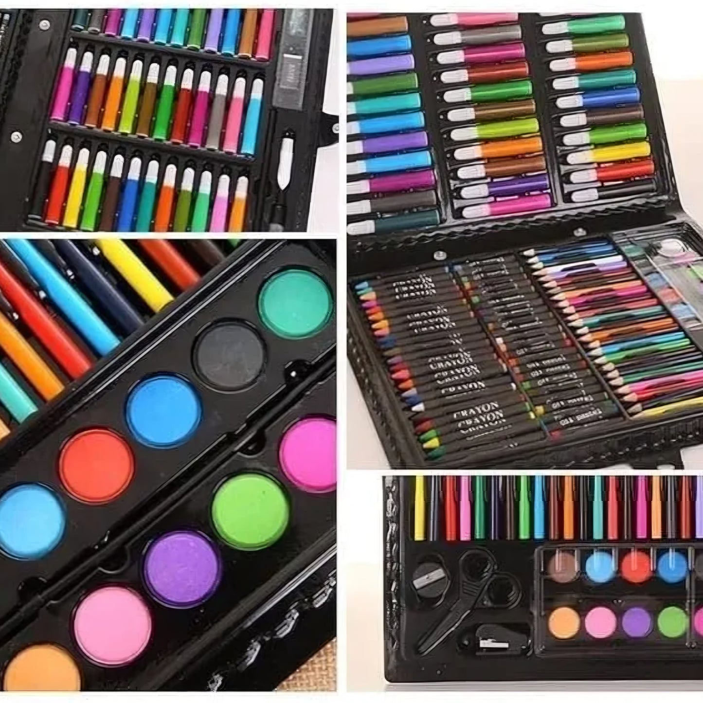 Crafty kids 150pcs art kit set for kids above 6 years old