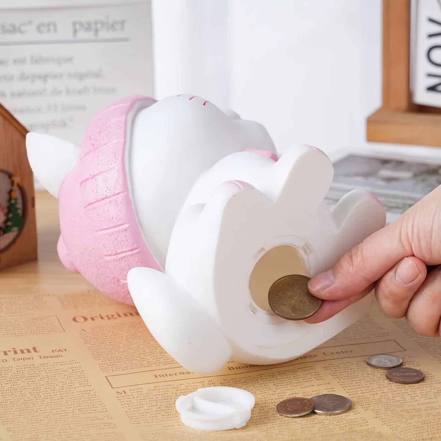 cute kitty money bank for Kids