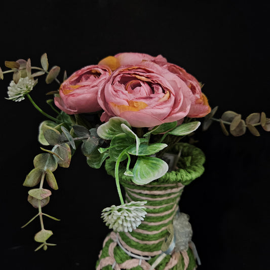 Artificial Garden roses flower bunch for Home & Garden Decoration