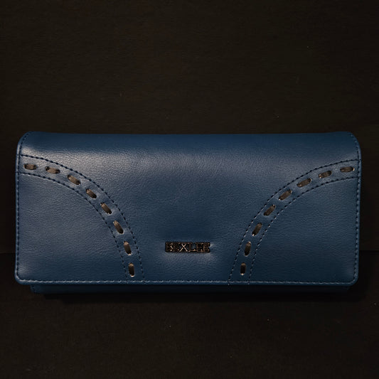 Leather Thin Slim Wallets for Women with magnetic Button