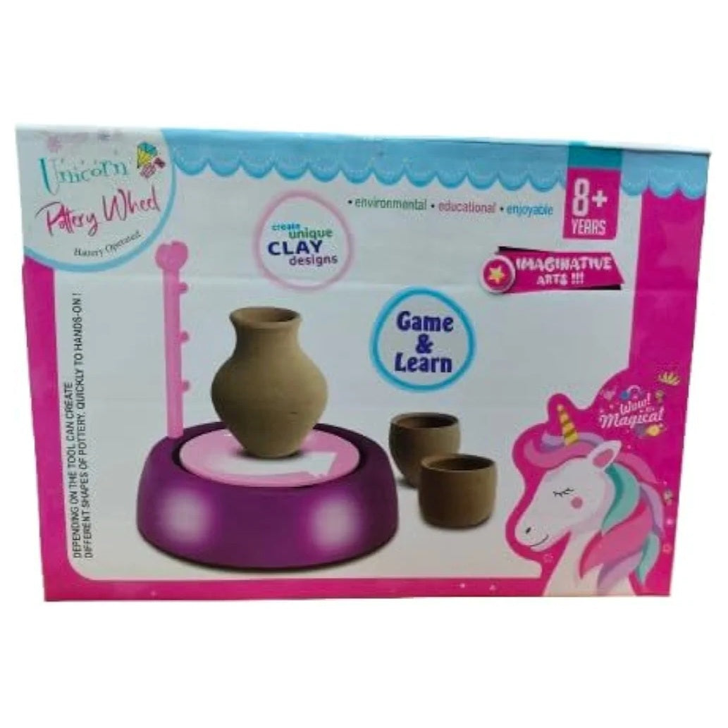 Pottery Wheel Kit for Kids – Clay Art Craft Toy Set with Wheel, Tools & Clay – DIY Pottery Wheel for Boys & Girls Ages 8+ – Educational & Creative Hands-On Activity – Arts & Crafts Gift