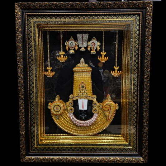 Lord Balaji Photo Frame with multi colour lighting & slokam for Marriage gifting,house warming
