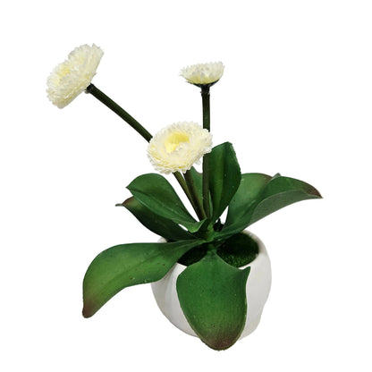 Artificial straw Flowers banquet in vase for home & Office decoration