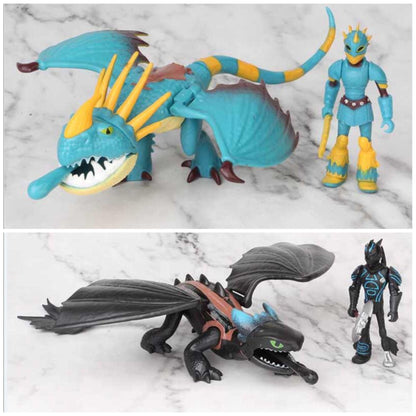 Dragons 2pcs set Action Figures toy set for kids above 3 year old
