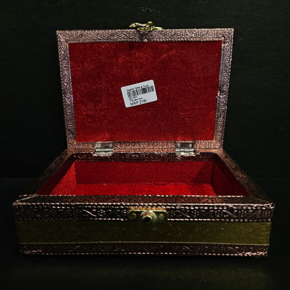 Handmade Wooden Jewellery Box Oxidised wooden Box for Marriage, Anniversary, Engagement, gift & return gift