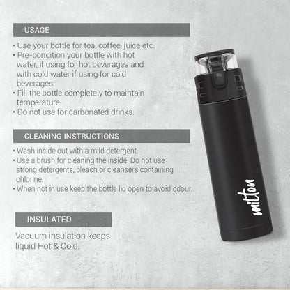 Milton Marvel Mighty Iron Man Thermosteel Bottle for kids