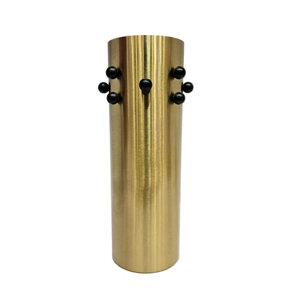 Aluminium Home Decor Modern Golden Glossy Flower Vase, For Decoration