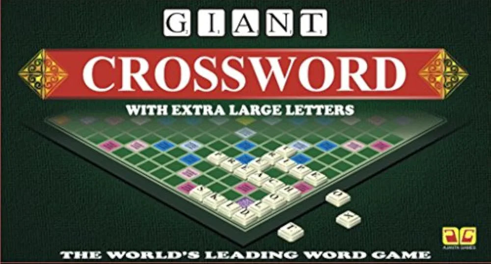 Giant Crossword Board Game | Education Vocabulary Learning Word Building Game for Kids & Family