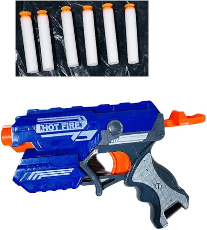 Blaze Storm Manual Soft Bullet Gun, a toy gun that shoots soft foam bullets.