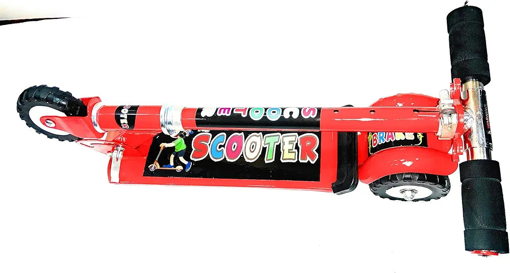 Lumo Fashion Scooter for kids, model LMI-S216, featuring a red and silver color scheme and suitable for ages 3+.