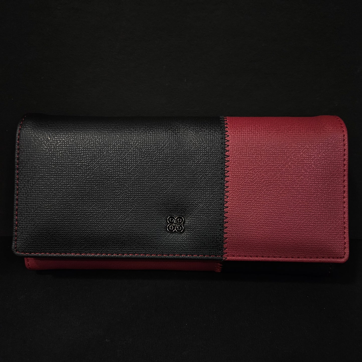 Leather Thin Slim Wallets for Women with magnetic Button
