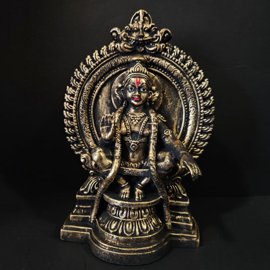 Swamy Sri Ayyappan Hari Hara Sudhan Statue Idol for Car Dash Board, Pooja Room,Office Table and Gifting Figurine