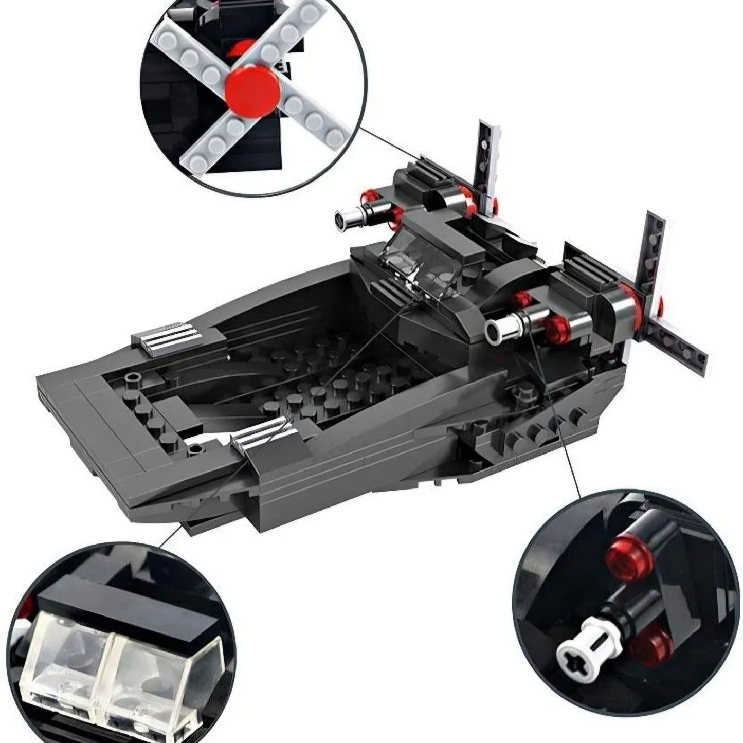S.W.A.T Special Forces 4in1 Armored vehicles 841pcs building blocks set for kids above 6years
