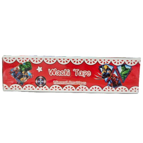 Marvel Heros theme Washi Tape set for kids