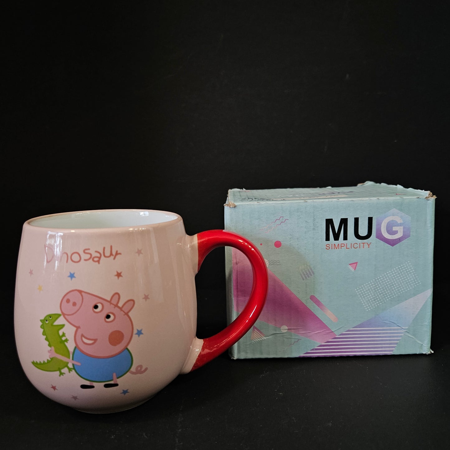 Peppa Pig cartoon character printed Ceramic mug with multiple colours
