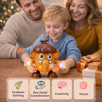 Hazelnut Elephant Dancing & Lighting Musical Battery Operated Toy for kids