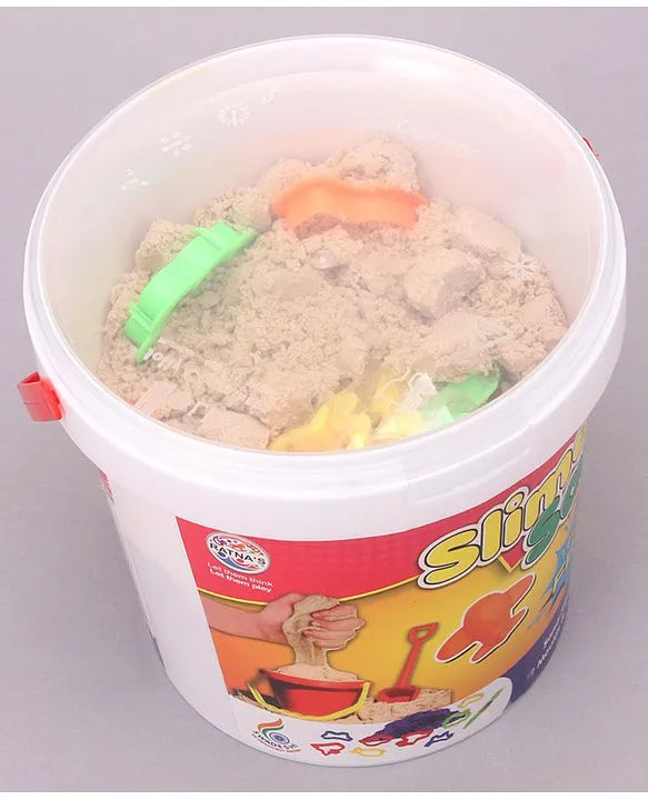 Ratna's Slime Sand Pink 500 GMS with Moulds for Kids Kinetic Sand Kit Soft Smooth Clay Dough Toy