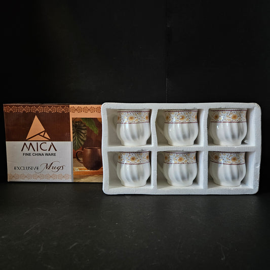 Mica fine China ware Exclusive 6 pieces mugs set