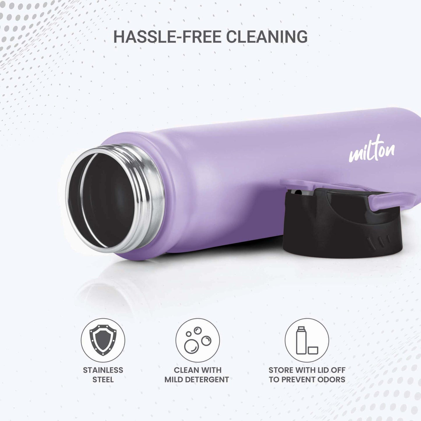 Milton umisteel Max 600 Insulated Inner Stainless Steel Water Bottle with Spout Lid, 1 Piece,500 ml,Easy Grip | Leak Proof | Hot or Cold | School | Travel Bottle