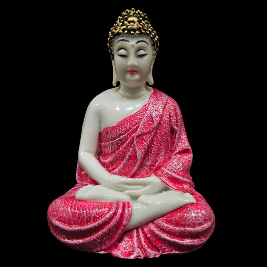 Handcrafted Blessing Lord Buddha Idol | Serene Home, Office Decor | Perfect for Offices, Meditation Rooms | Gift for Housewarmings, Diwali
