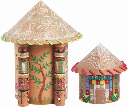 Warli House Create Houses Using Art Of Warli DIY Kit Safe For Kids